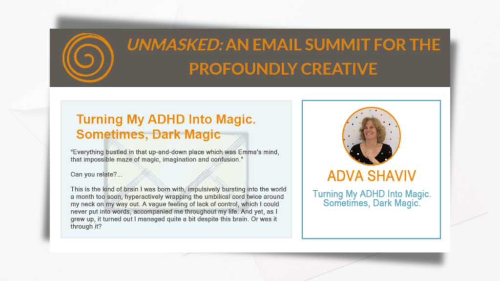 Adva Shaviv in the promo image for Unmasked.